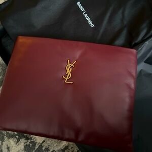 BRAND NEW YSL CALYPSO LAMBSKIN POUCH